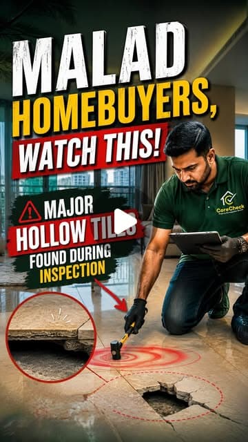 Hollow Flooring Tiles Uncovered During Pre-Possession Inspection